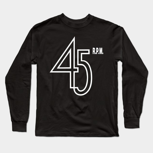 45 RPM Long Sleeve T-Shirt by goatboyjr